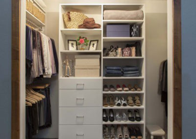 White Modern Reach-in Closet