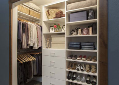 White Modern Reach-in Closet